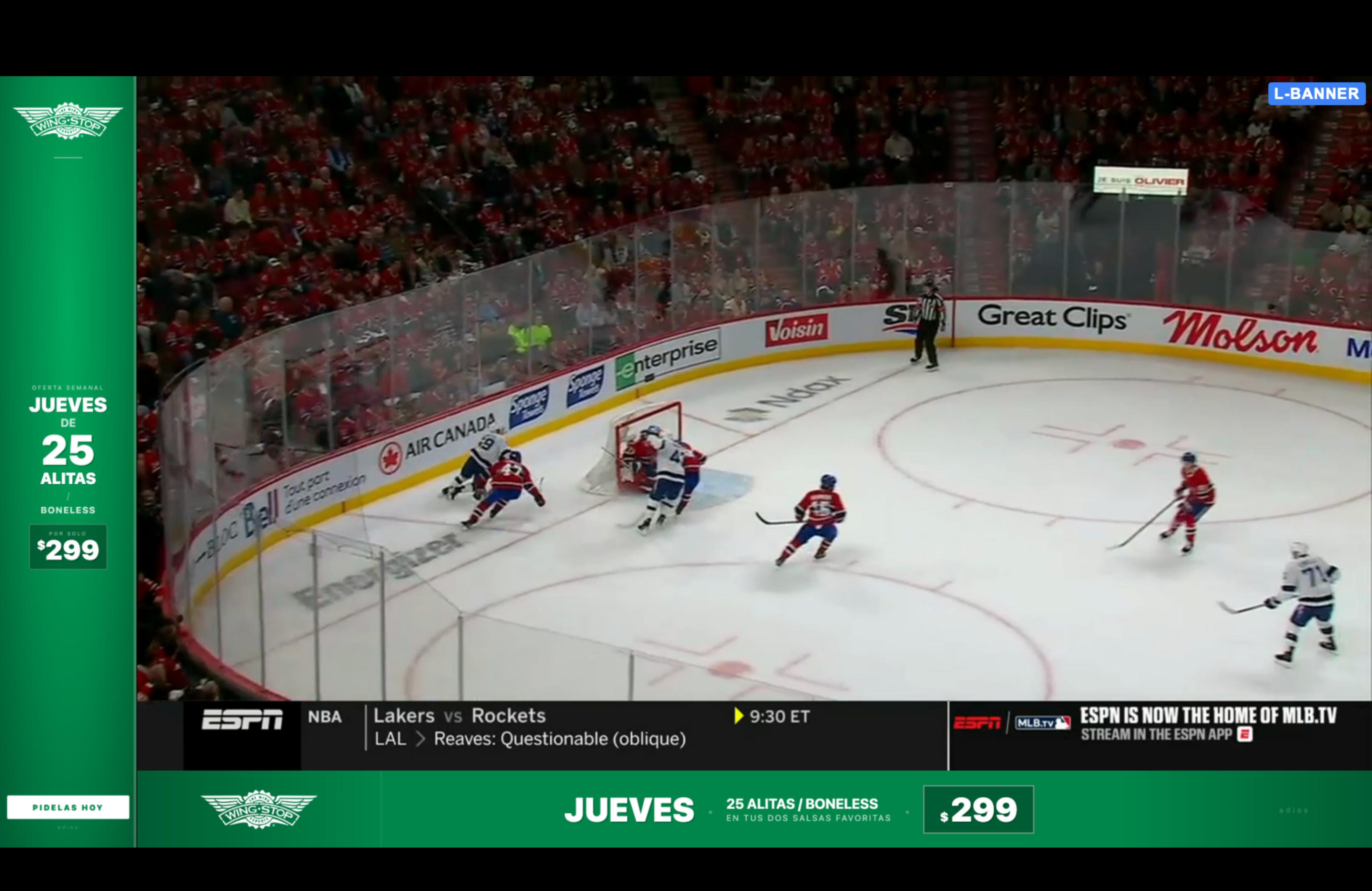 NHL · L-Banner en vivo