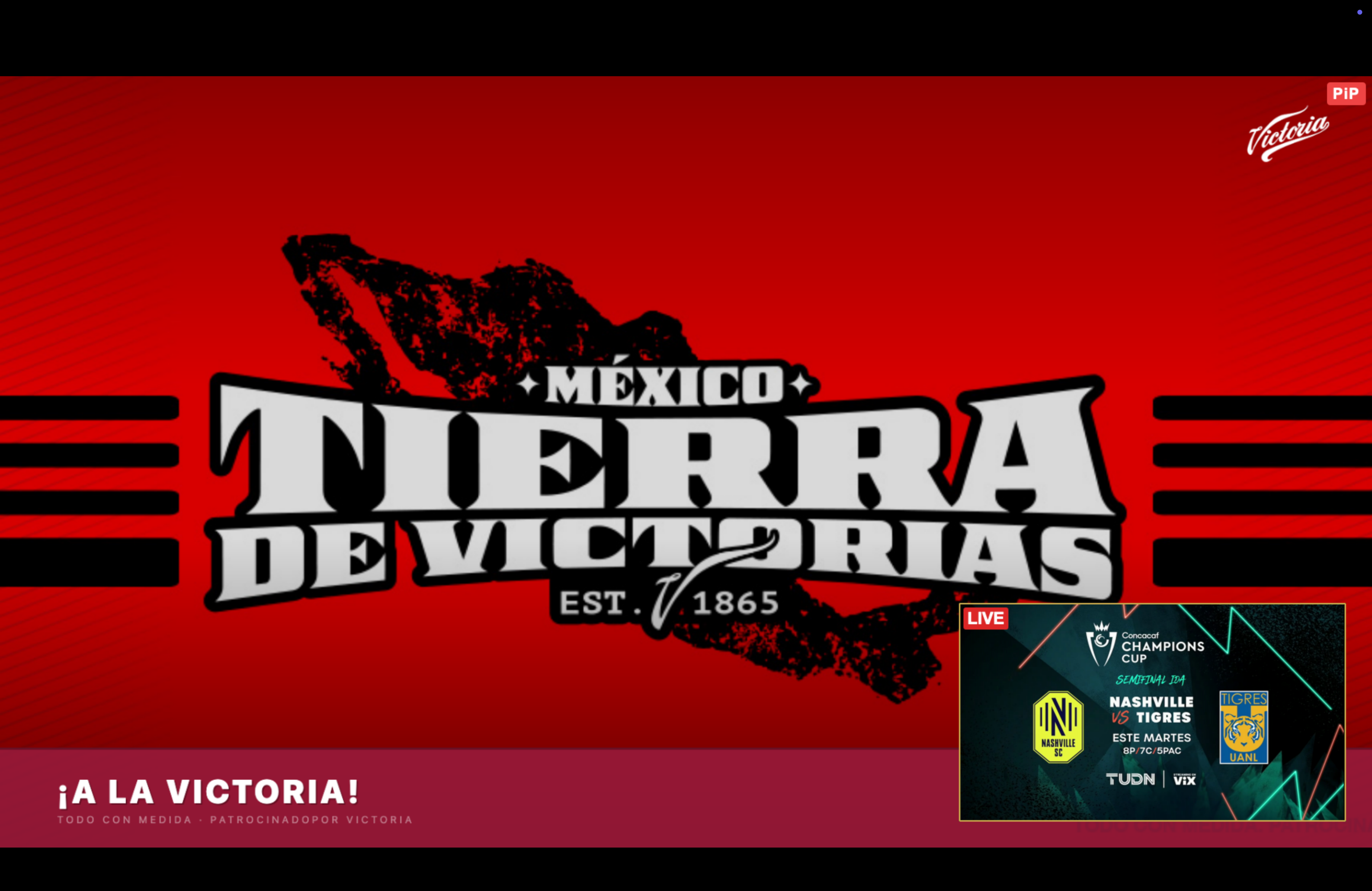 PiP LigaMX · Victoria Tierra de Victorias